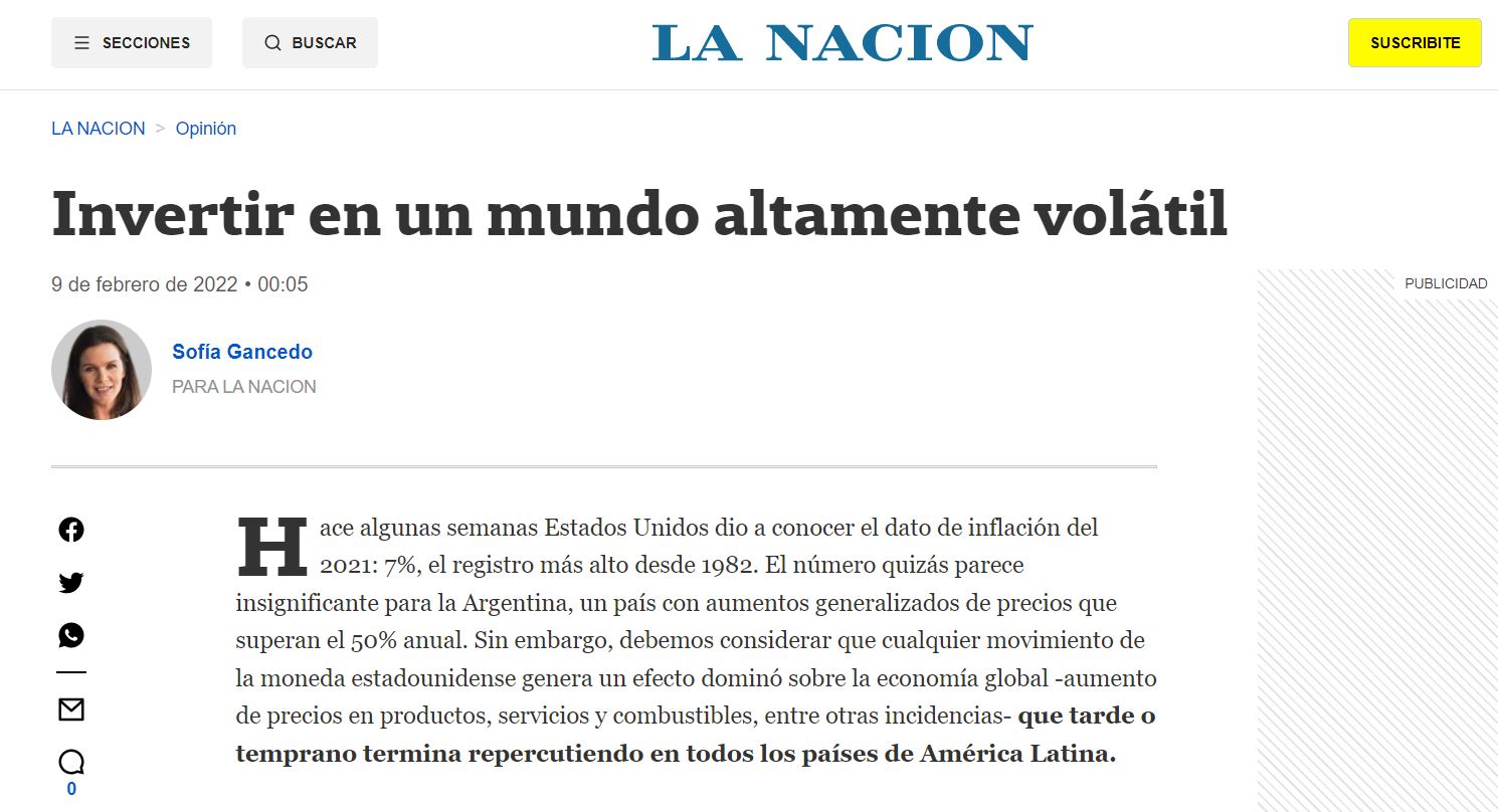 Invista em um mundo altamente volátil