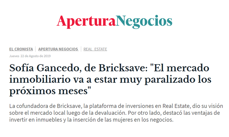 Sofía Gancedo, de Swift Partner: "El mercado inmobiliario va a estar muy paralizado los próximos meses"